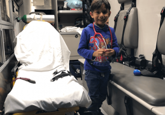 Ambulance emergency treatment chair