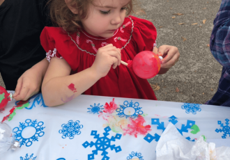Painting Activity by Little Girl