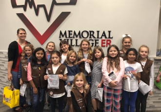 Event of Girl Scouts First Aid badge class
