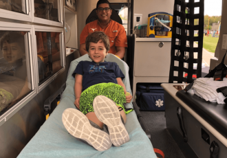 Ambulance visit at the Barbra Bush Elementary Carnival